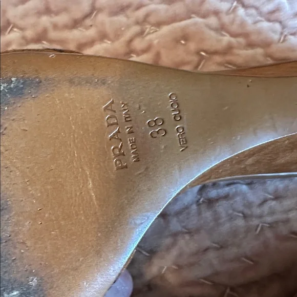 Prada Brown Suede Mules - Picture 5 of 5